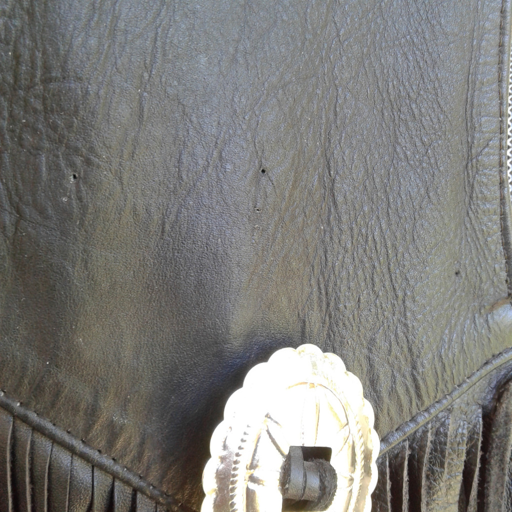 Harley Davidson Motorcycle Vest with Fringe Sz 46 - Picture 5 of 7